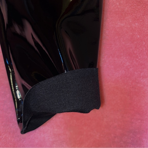 Commando Black Leather Patent Stretch Legging Shiny Highwaist Snatched Small - Picture 8 of 11